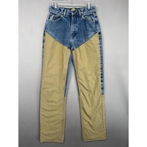 Cabelas Brush Guard Jeans Mens 30 Long Blue Denin Canvas Hunting Pants (28x33)